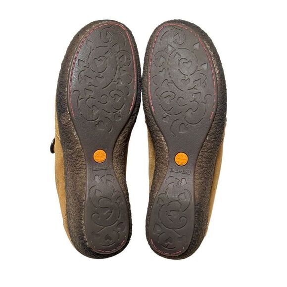 Timberland Comforia Womens 8 M Nubuck Leather Slip-on Comfort Mule Wedge Heel - Picture 11 of 13